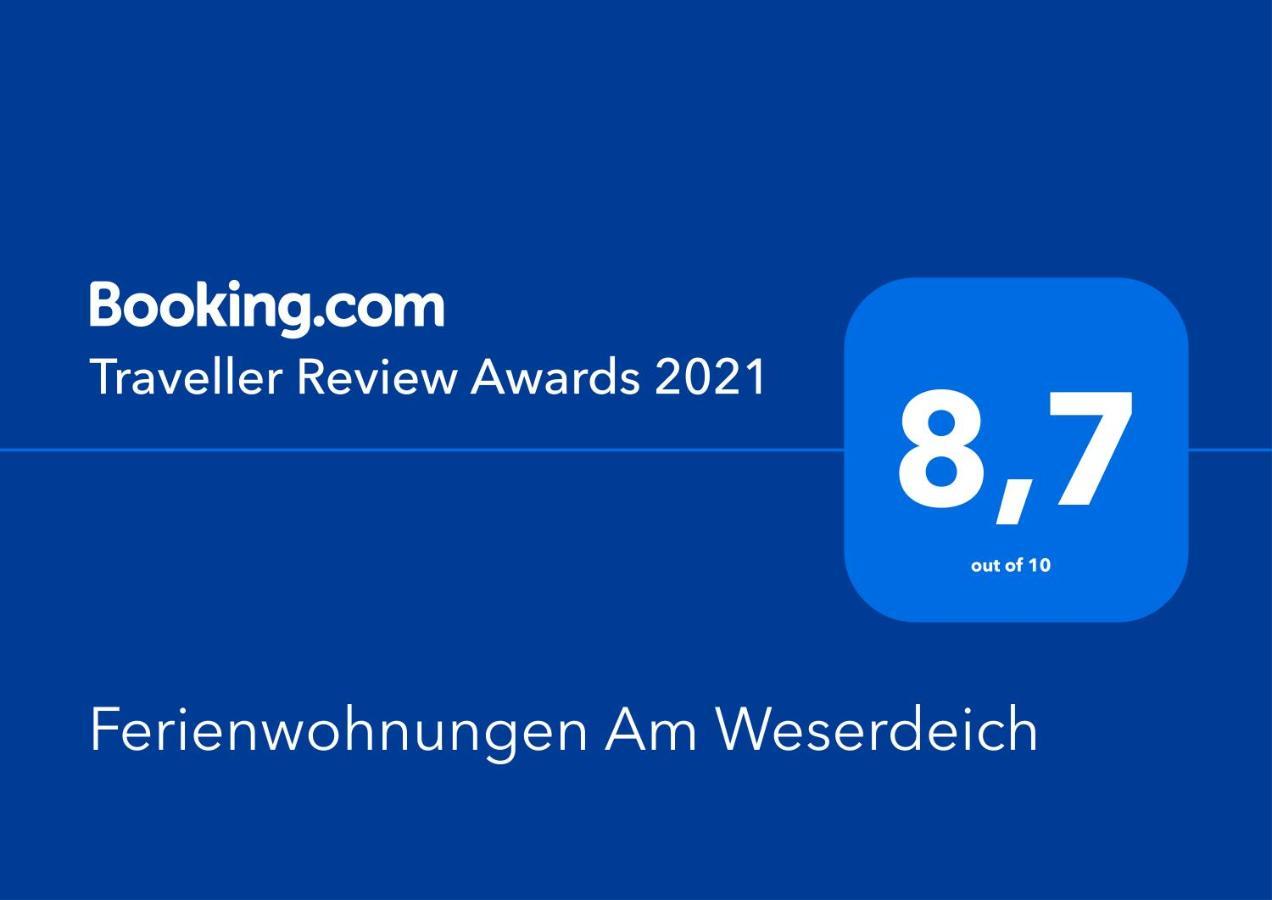 Ferienwohnungen Am Weserdeich เบรเมอร์ฮาเฟิน ภายนอก รูปภาพ
